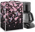 Coffee Maker Cover Hummingbird Cherry Blossom Coffee Maker Cover for Kitchen Counter Dust Protector