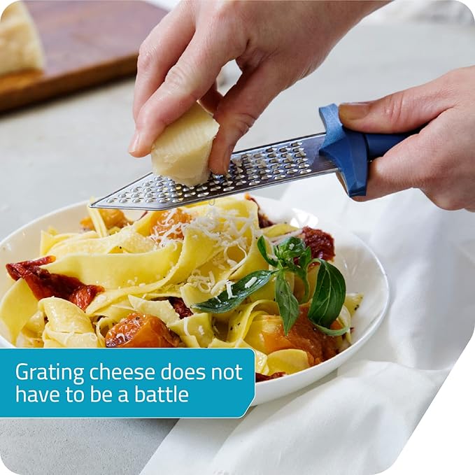 PELEG DESIGN Handheld Cheese Grater Durable Rust-Proof Metal (Gratiator)