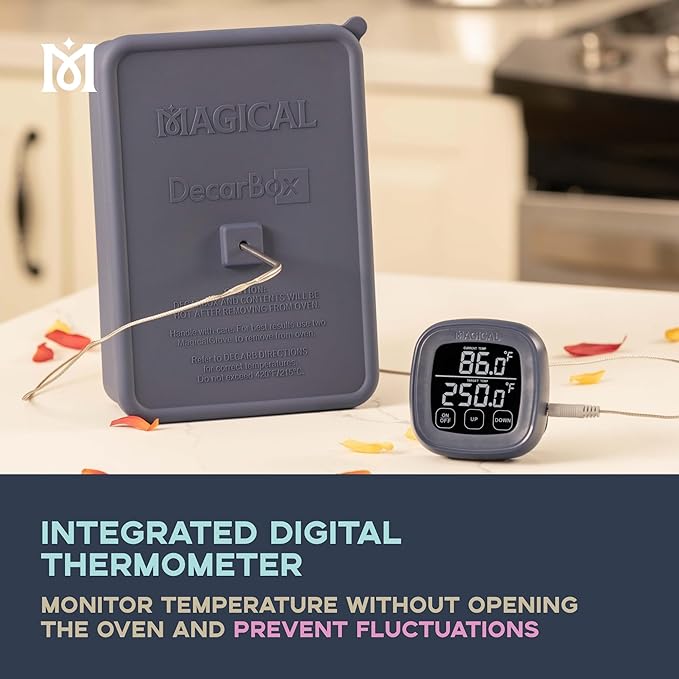Magical Butter DecarBox Thermometer Combo - Oven-Safe Silicone Container