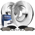 Detroit Axle - Rear Brake Kit for Mercedes-Benz E350 E500 E320 CLS550 E550 CLS500 E400, Disc Brake Rotors Ceramic Brake Pads wit