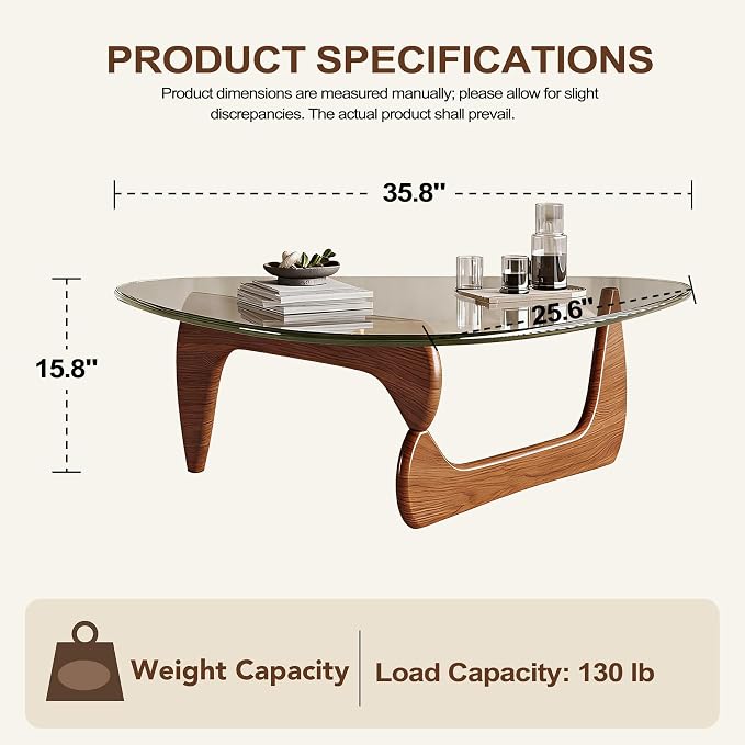 Modern Coffee Table for Living Room Retro Center Table