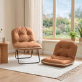 ZonLi Floor Chair for Adults, Adjustable Folding Meditation Chair with Back Support, Cozy Lazy Floor Sofa Chair for Reading Gaming Relaxing, Japandi Lounge Seat for Bedroom Dorm Living Room,Brown