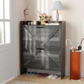 Shoe Cabinet Organizer with 2 Flip Drawers, Freestanding Narrow Shoe Rack for Entryway, Freestanding Hidden Shoe Storage Cabinet for Entryway, Hallway, Living Room, Bedroom, Black