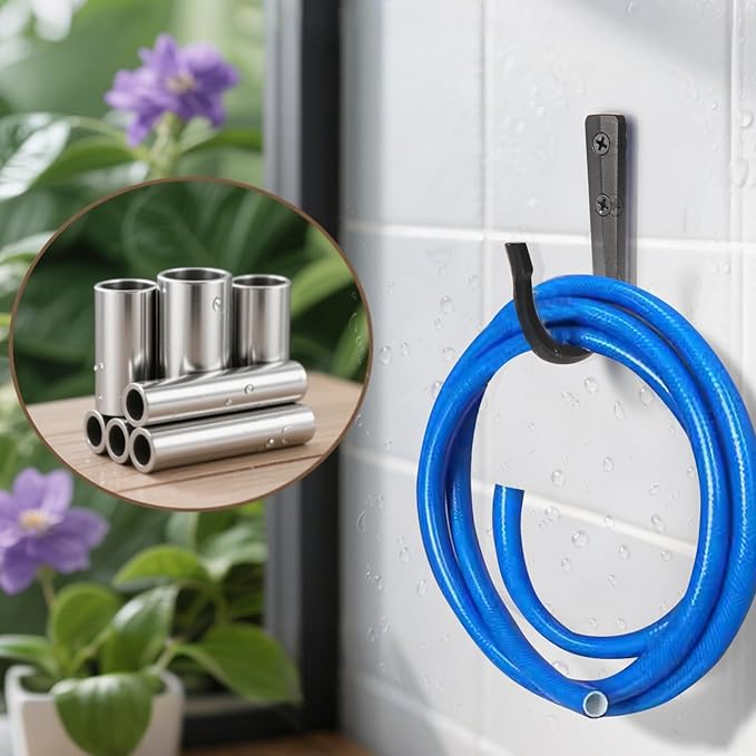 10Pcs Large Size Heavy Duty Wall Hooks, Coat Hooks, Wall Hooks for Hanging Pans, Backpacks, Coats, Garage Items (Black)