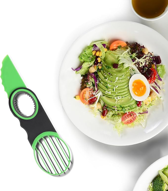 Ebecuoa 3-in-1 Avocado Slicer Tool