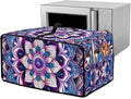 Countertop Convection Oven Cover Dust Protection Air Fryer Toaster Oven Covers with Side Pockets, for Home Kitchen Decor, S, 14.5 x 18.5 x 9 Inches, Violet Boho Floral