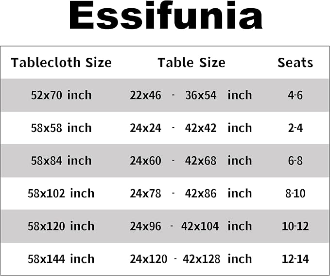 Classic Gingham Tablecloth Fabric - Oblong 58x120 Water Resistant Chequered Pattern Table Cloth for Indoor/Outdoor Use - Tabletop Cover for Birthday, Picnics, Gardens, and Parties