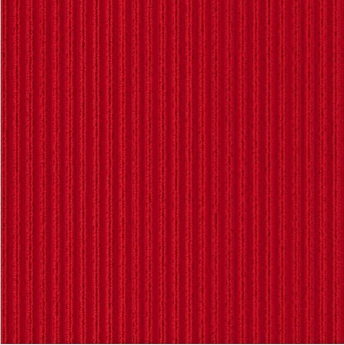 Ottomanson 3'11" x 29' Hallway Runner with Scraper Pile - Extra Durable Non-Slip Rug Mat for Indoor & Outdoor Use - Ideal for Kitchen, Entryway & Garage - High-Traffic Carpet, Red