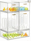 LALOBLUE Bottle Storage Organizer Baby, Set of 5 Stackable Storage Drawers for Bottles Station Organizer, Perfect for Makeup,Cabinet,Pantry Organization and Storage