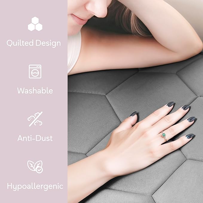 Hearth & Harbor 12 Pack Twin Size Quilted Fitted Mattress Pad Cover, 100% Waterproof Mattress Protectors, Deep Pocket Fitted Mattress Cover 8" - 21" (39" x 75", Gray)