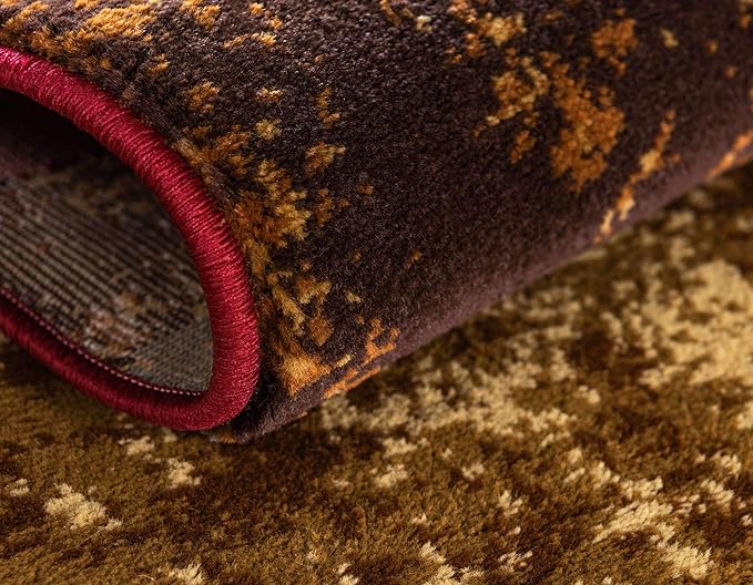 Unique Loom Barista Collection Area Rug - Kouillou (2' 2" x 3' 1" Rectangle, Multi/ Brown)