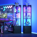 5-Tier Display Cabinet, RGBWIC LED Light, Remote & APP Control, Adjustable