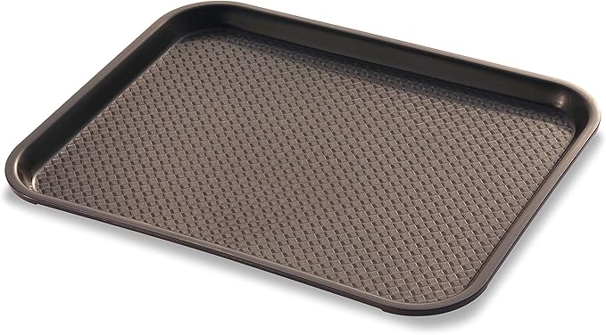 New Star Foodservice Fast Food Tray, Brown, 14 x 18 Inch, Set of 12