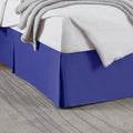 Nestl Royal Blue Blue Bed Skirt Queen Size - Queen Bed Skirt 14 Inch Drop - Brushed Microfiber Bed Skirts - Hotel Quality Pleated Bed Skirt - Shrinkage & Fade Resistant