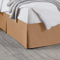 Nestl Light Brown Twin Bed Skirt - Twin Size Bed Skirt 14 Inch Drop - Brushed Microfiber Bed Skirts - Hotel Quality Pleated Bed Skirt - Shrinkage & Fade Resistant