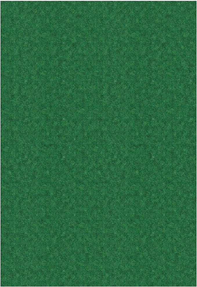 Ottomanson 6'6" x 28' Hallway Runner with Scraper Pile - Extra Durable Non-Slip Rug Mat for Indoor & Outdoor Use - Ideal for Kitchen, Entryway & Garage - High-Traffic Carpet, Green