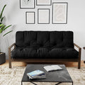 Royal Sleep Products by The Futon Factory 6 inch Foam Futon Mattress - Solid Black Cover - Twin Size - CertiPUR Certified Foams - Made in USA - Replacement Mattress - (Frame not Included)