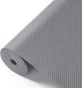 100% EVA Shelf Liner for Kitchen Cabinet, 24" x 360" Drawer Liners Non Adhesive Non Slip Waterproof Plastic Paper, Dresser Pantry Bathroom Refrigerator Protector, Grey