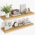 Acovy 36 Inch Floating Shelves, 3D Textured Wood Grain, Wooden Shelves