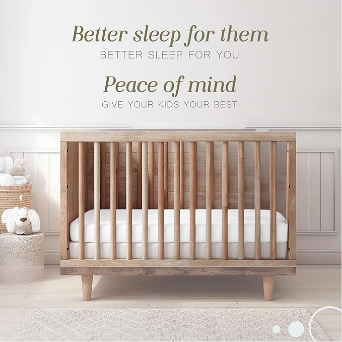 Bella Coterie Luxury Bamboo Viscose Crib Sheet | Organically Grown | Ultra Soft | Cooling for Better Sleep | Deep Pocket Fitted Sheet for Crib & Toddler Mattress | 100% Organically Grown [White]