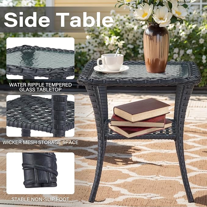 Belord 7 Piece Wicker Patio Furniture Set