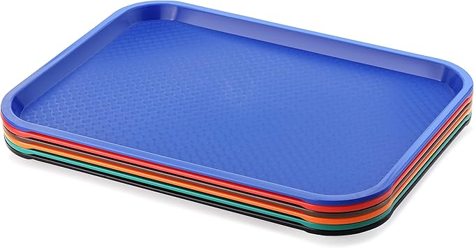 New Star Foodservice 28010 Fast Food Tray, 12 by 16-Inch, Assorted Colors
