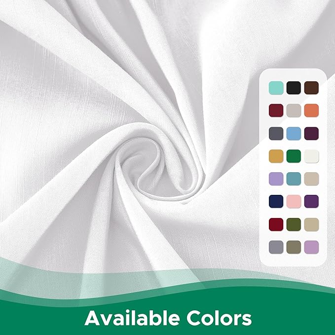 Biscaynebay Wrap Around Bed Skirts for King & Cal King Beds Extra Long Drop of 21", White Adjustable Elastic Dust Ruffles Easy Fit Wrinkle Resistant Silky Luxurious Fabric Machine Washable