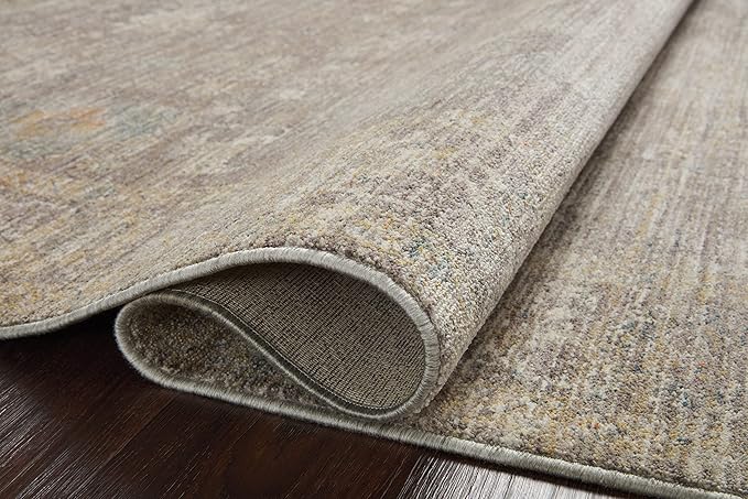 Loloi Magnolia Home by Joanna Gaines Millie Collection MIE-05 Stone/Natural 2'-7" x 14', .25" Pile Height, Runner Rug