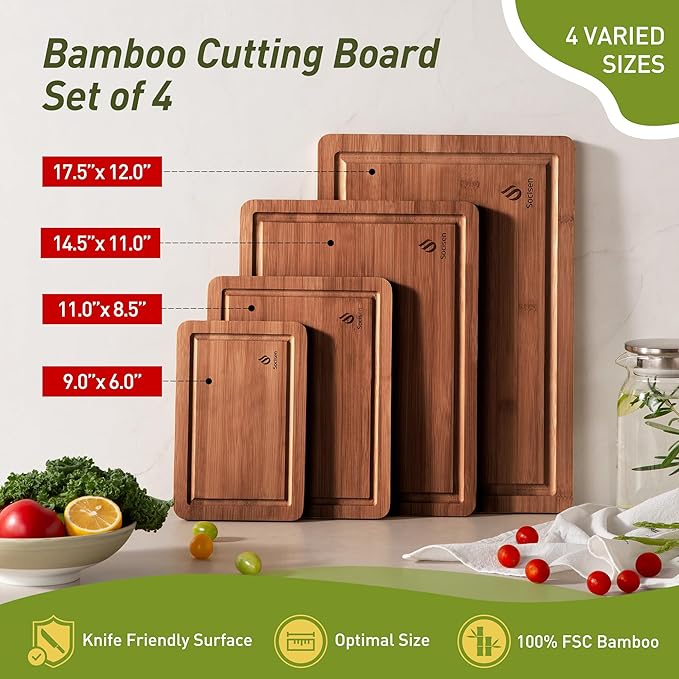 Bamboo Cutting Board Set Non Slip Feet Over Sink Father Day Dad Parents Papa Stepdad Pappy Poppy Pawpaw Who Want Nothing Everything Future Groom Bride Law Christmas Xmas