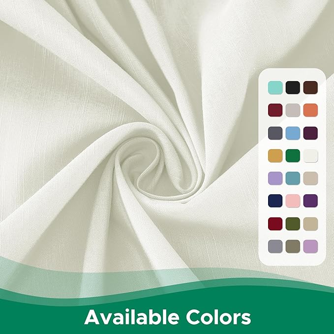 Biscaynebay Wrap Around Bed Skirts for King & Cal King Beds 18" Long Drop, Ivory Adjustable Elastic Dust Ruffles Easy Fit Wrinkle Resistant Silky Luxurious Fabric Machine Washable