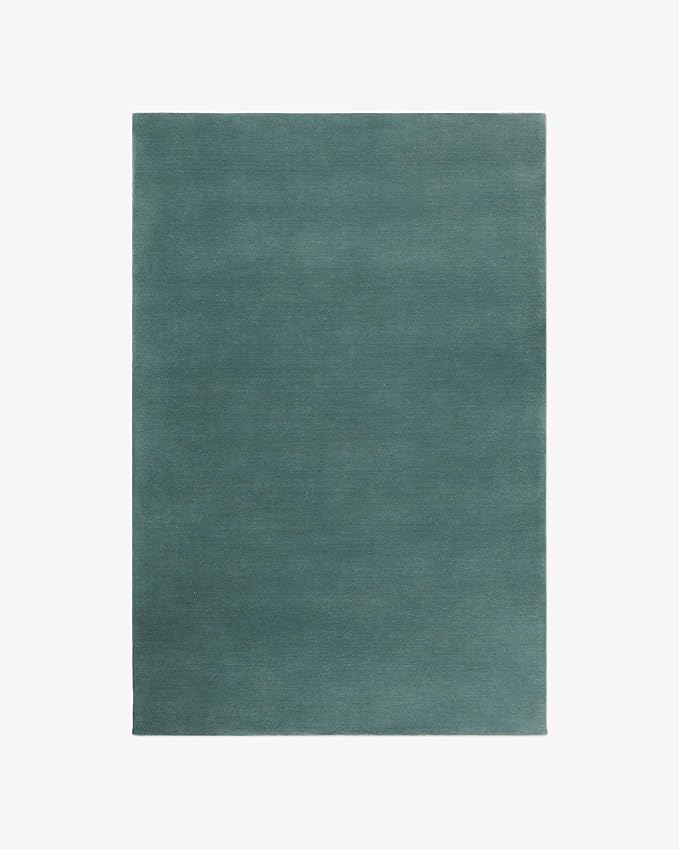 Hand-Tufted Wool Square Area Rug – Soft Premium Wool Carpet for Living Room, Bedroom & Home Décor – 11X11 ft| Pale Green – Durable, Non-Slip Backing, Handcrafted Rug