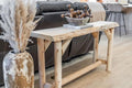 Log Sofa Table Live Edge Wood Pine and Cedar — Natural Furniture — Sofa Tables