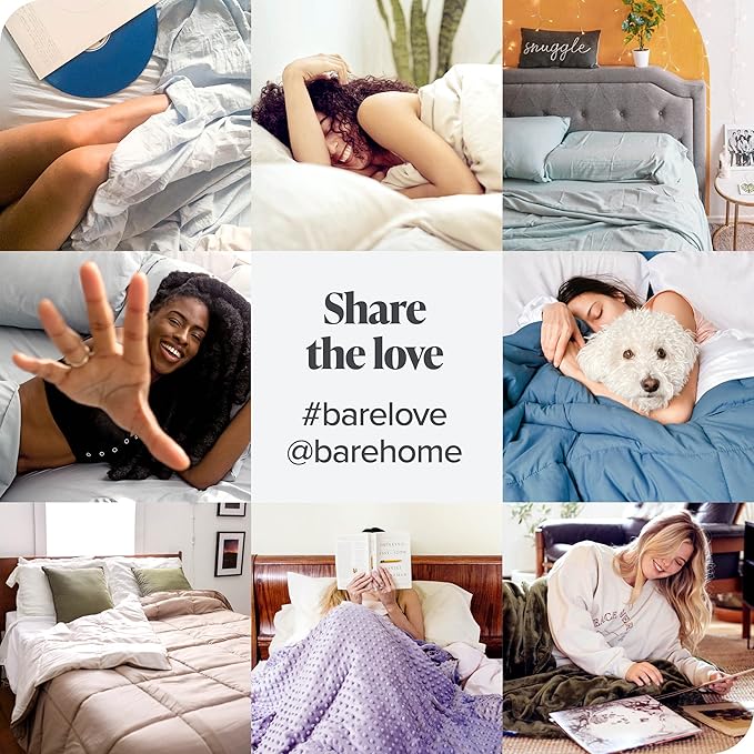 Bare Home Flannel Fitted Bottom Sheet 100% Cotton, Velvety Soft Heavyweight - Double Brushed Flannel - Deep Pocket (Twin, Grey)