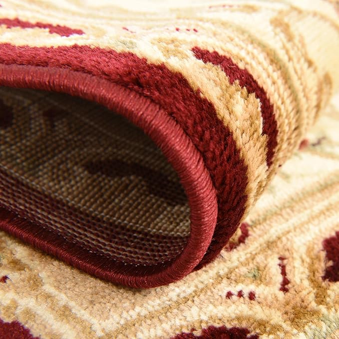 Rugs.com Chateau Collection Rug - 10' x 14' Red Medium Pile Rug
