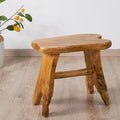Natural Shape Solid Wood Stump Stool 20"x13"x18" Cedar Root End Table Rustic