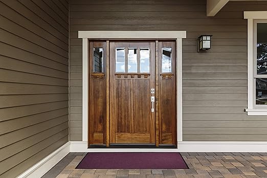 M+A Matting WaterHog Diamond | Commercial-Grade Entrance Mat with Rubber Border – Indoor/Outdoor, Quick Drying, Stain Resistant Door Mat (Navy, 3' x 4')