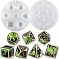 LET'S RESIN Upgraded Large DND Silicone Molds for Resin with 7 Cavities