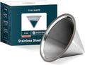OVALWARE Pour Over Coffee Filter | Reusable, Titanium Rose Gold