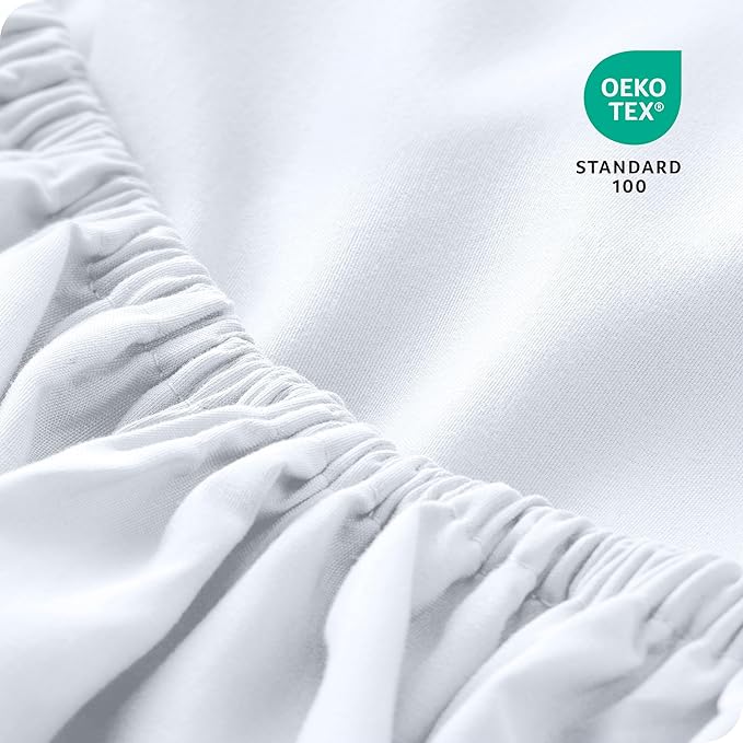 Bare Home 2-Pack Fitted Bottom Sheets Full - Premium 1800 Ultra-Soft Wrinkle Resistant Microfiber - Deep Pocket (Full, White)
