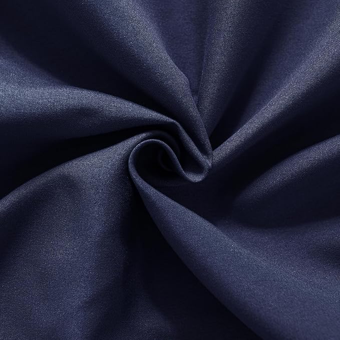 Bed Skirt Full Size Ruffled Bed Skirt with Split Corners, 18 Inch Drop Dust Ruffle Bed Skirt with Platform, Blue (Full - 18" Drop)