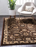 Unique Loom Espahan Collection Area Rug - Cape Cod (7' 1" x 10' Rectangle, Brown/ Beige)