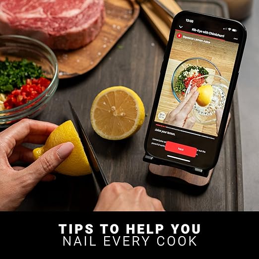 MEATER Plus Smart Meat Thermometer, Walnut, Bluetooth, 165ft, Grill & Oven