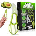 Avocado Slicer Tool 3 in 1, Peeler and Pit Remover, Durable Plastic