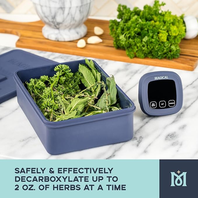 Magical Butter DecarBox Thermometer Combo - Oven-Safe Silicone Container