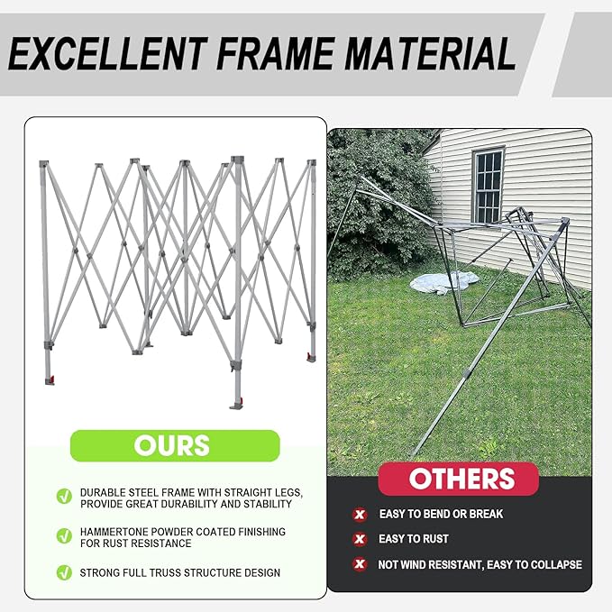 Eurmax USA 10x10ft Pop Up Canopy,Commercial Instant Tent for Outdoor Events,Patented No-Tip Rolling Storage Bag with 4 Sandbags,UV & Water Resistant,Heavy Duty Portable Shelter Gazebo,Purple