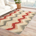 Chevron Pattern Rug, 7x9 Rug, Farmhouse Stripes Rugs for Living Room Bedroom, Stripes Large Area Rug, Washable Rug Non Slip Soft Indoor Carpet, Chevron Pattern Home & Room Decor