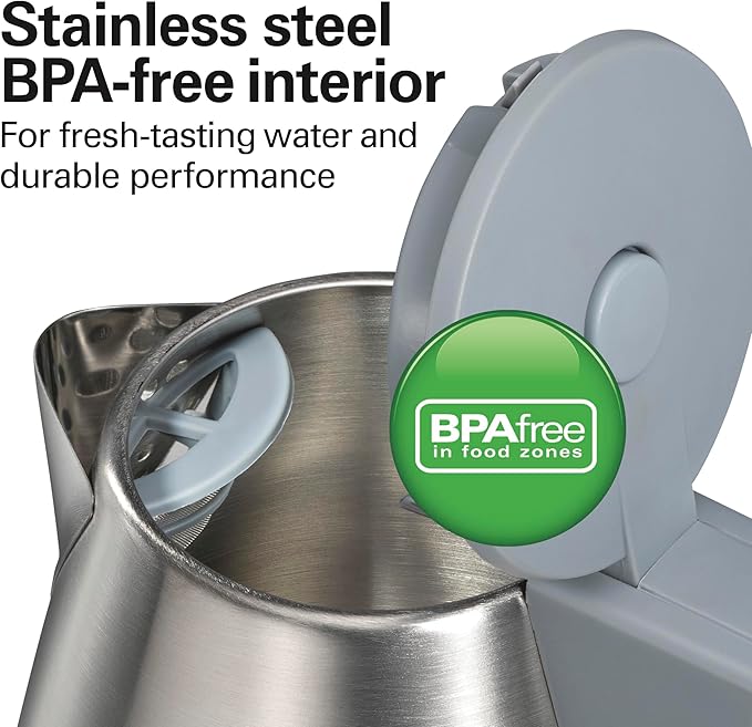 Hamilton Beach 1 Liter Electric Tea Kettle, Water Boiler & Heater