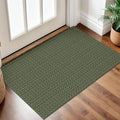 IOHOUZE Small Area Rug 2x3 Washable Woven Rugs for Entryway Non Slip Rubber Backed Front Door Rugs Indoor Doormat Throw Rug Floor Carpet for Entrance Kitchen, Olive Green/Dusty Green