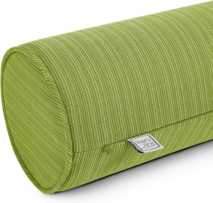 Sherry Kline Island Breeze Indoor/Outdoor Corded Neck Bolster Kiwi 6"x 18" Set of 2