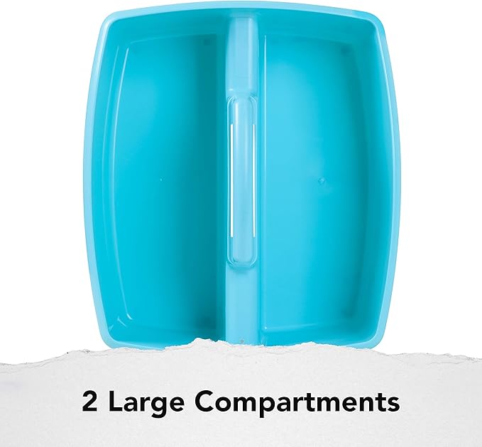 Storex Industries 13" x 11" x 6.375" Large Caddy, Teal